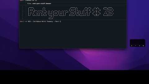 #23 - Introduce Multi-Tenancy - Part 1